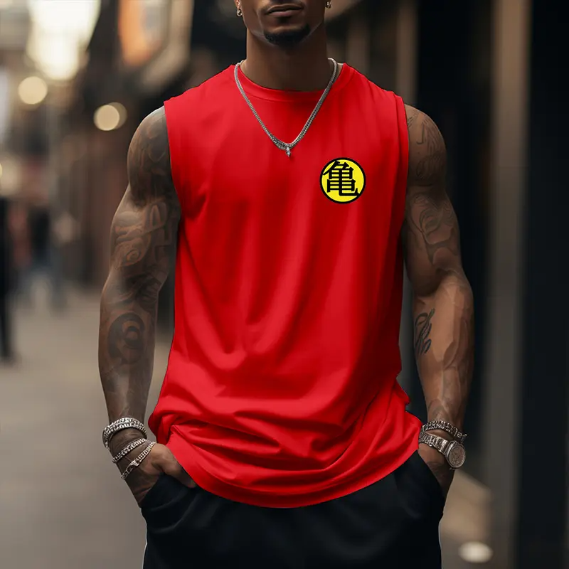 Dragon Ball DBZ Son Goku Unisex Summer Outfit Men's Streetwear 80s 90s Graphic Tees Cotton Anime Tank Tops Men Gifts Breathable Loose Fit