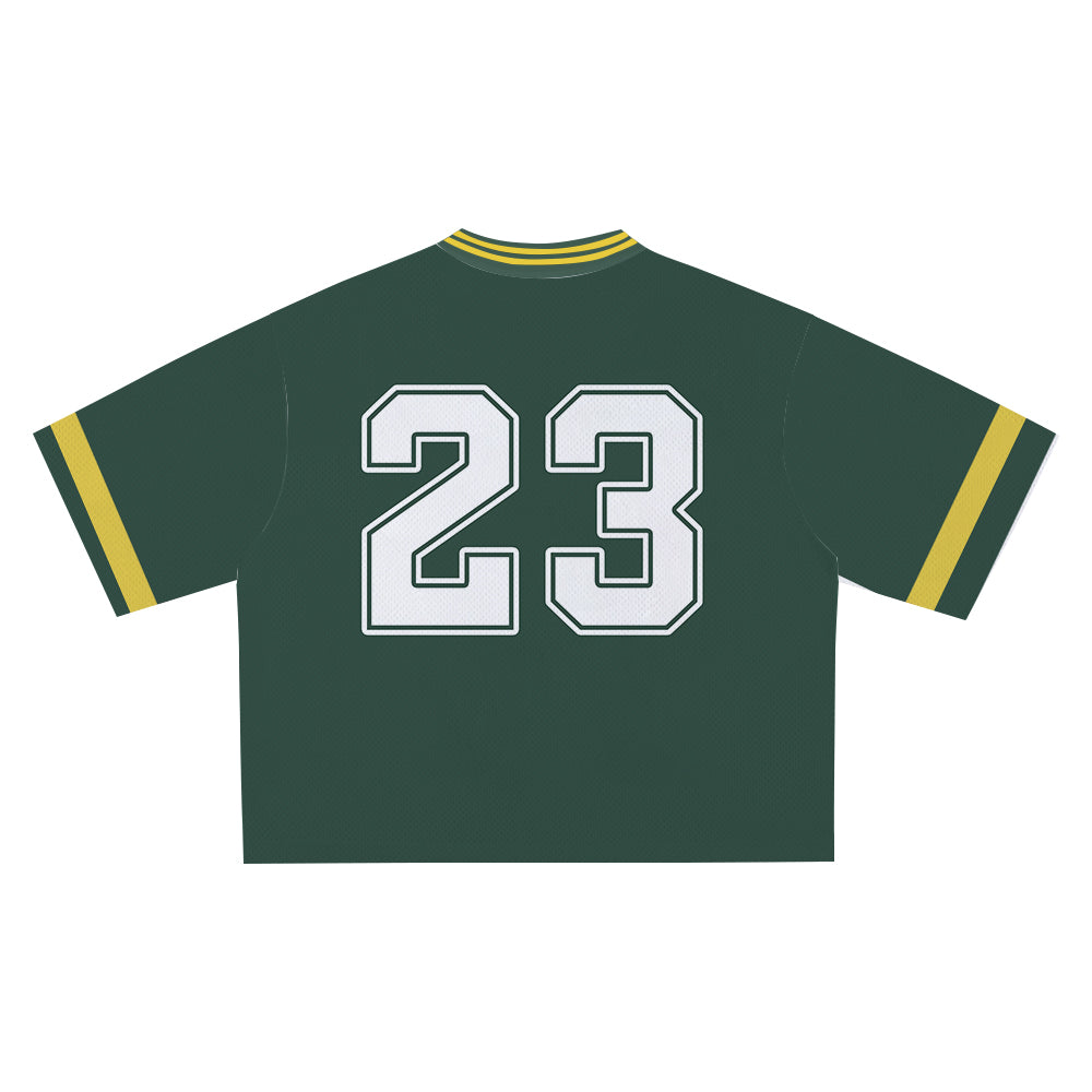 Green Accents Psalm 23 Jersey - Soft Comfortable Fabric, Unique Faith Design for Bold Streetwear Style