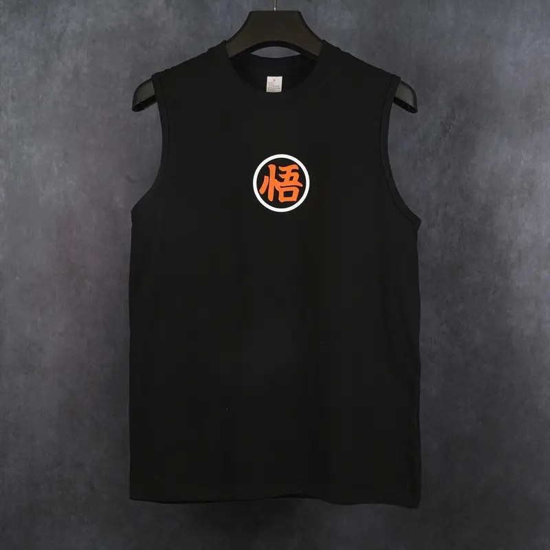 Dragon Ball DBZ Goku Unisex Summer outfits men streetwear Top Rated 80s 90s graphic tees cotton Anime tank tops men gifts Fabric Menswear
