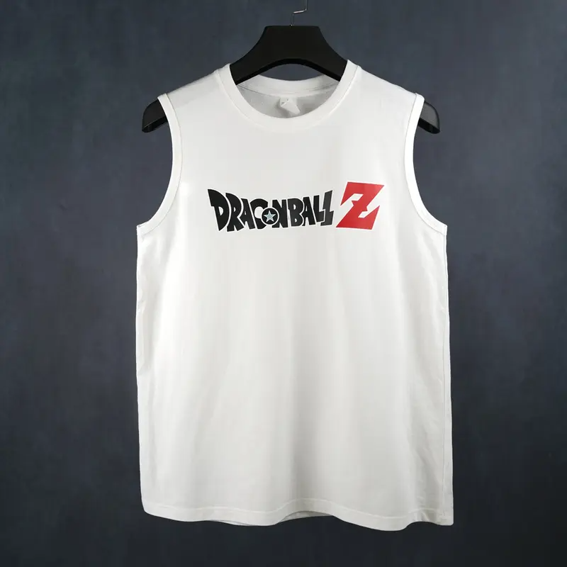 Dragon Ball DBZ Son Goku Unisex Summer Outfits Men Streetwear Top Rated 80s 90s Graphic Tees Cotton Anime Tank Tops Men Gifts Woven Premium Breathable 100% Cotton Super Soft Pre-Shrunk Loose Fit