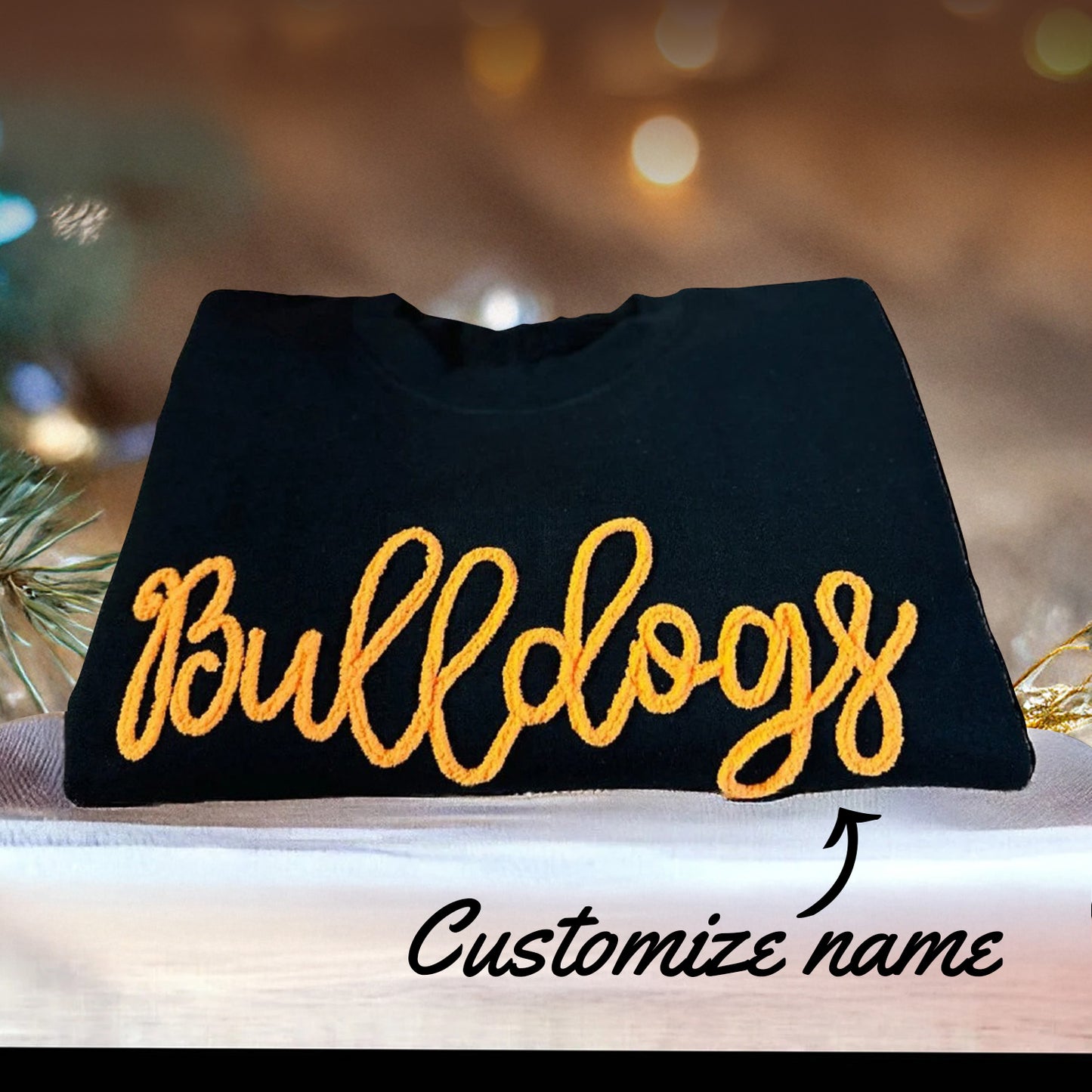 Custom Name Sweatshirt – Personalized Name Embroidery Crewneck for Fans & Teams