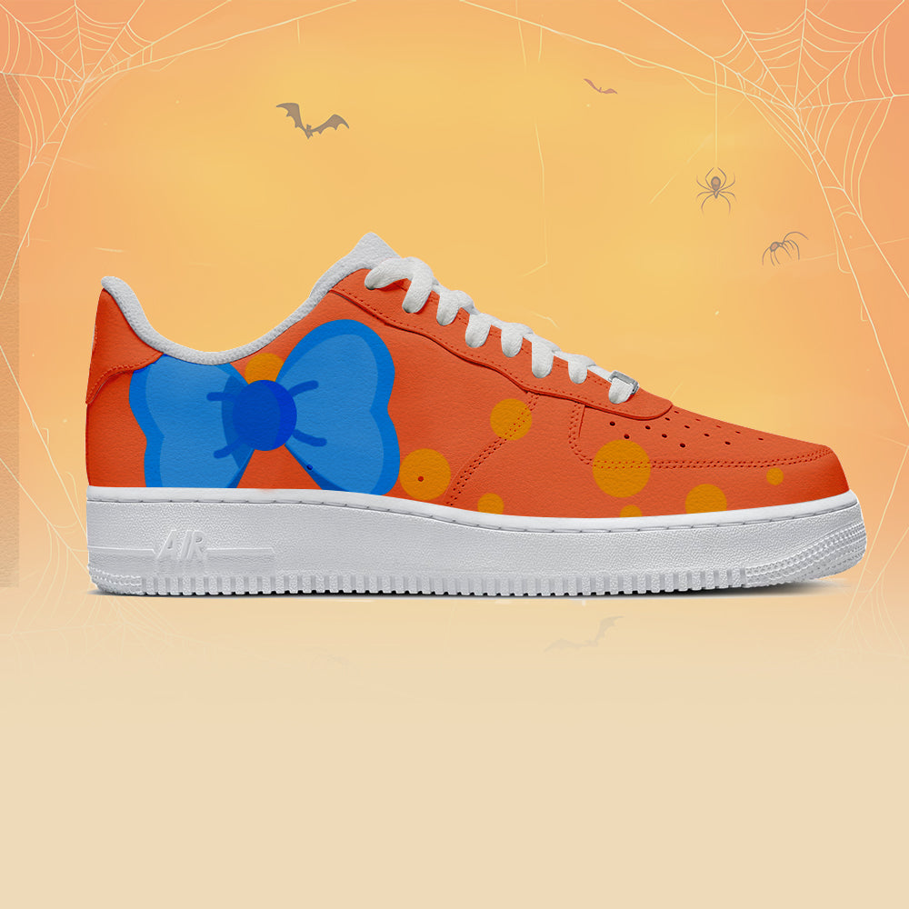 Halloween Custom Sneakers 2025 – Unique Orange Bow Design | Soft Fit & Street Style