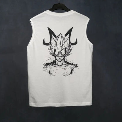 Top Rated 80s 90s Dragon Ball DBZ Oversized singlet muscle men's graphic tees Vegeta Fits Anime tank tops men gifts