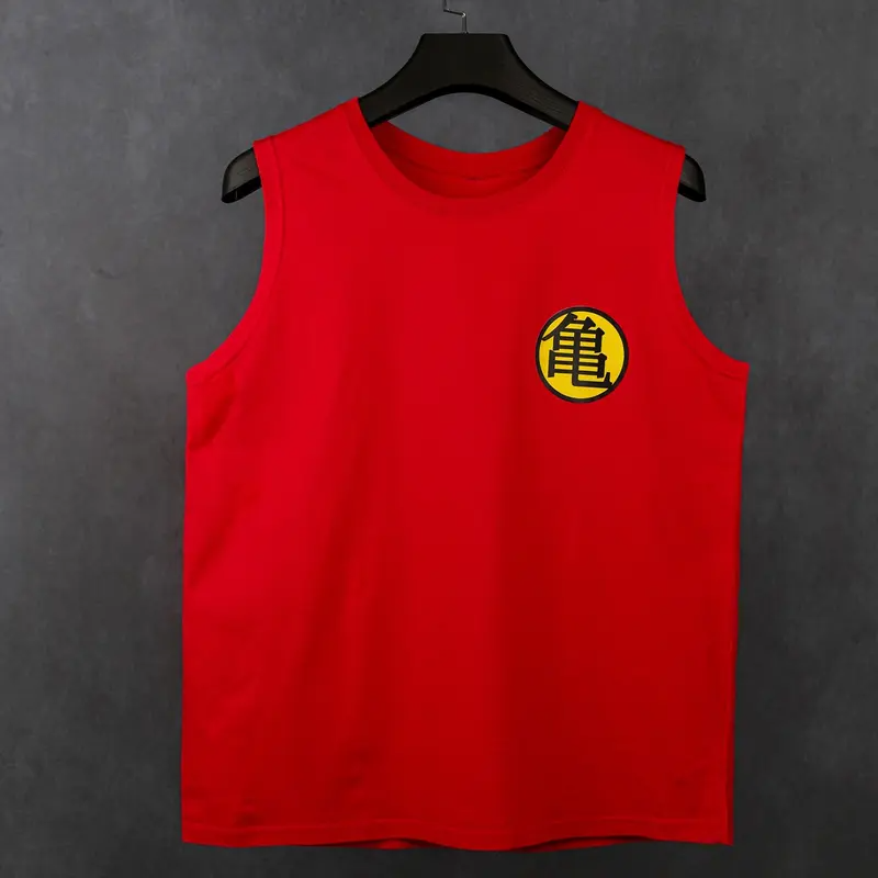 Dragon Ball DBZ Son Goku Unisex Summer Outfit Men's Streetwear 80s 90s Graphic Tees Cotton Anime Tank Tops Men Gifts Breathable Loose Fit