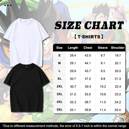 80s 90s Oversized Dragonball DBZ Goku saiyan streetwear singlet muscle cotton outfits men summer graphic t-shirts men's graphic tees Fits vacation outfits Anime gifts Breathable Fabric