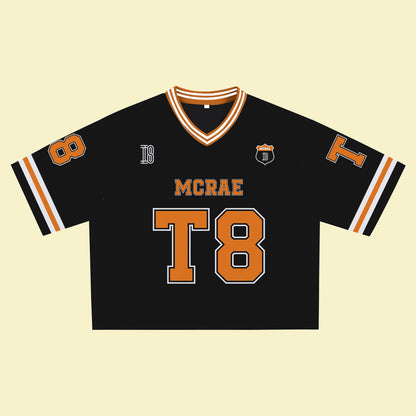 MCRAE T8 Orange Jersey – Unisex Sports Design, Breathable Material, Suitable for Streetwear