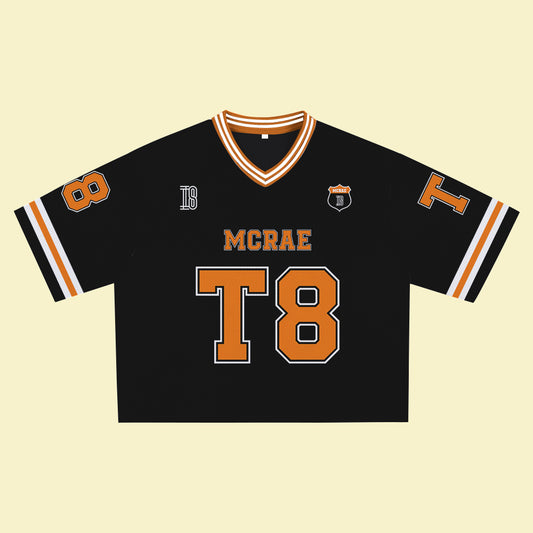 MCRAE T8 Orange Jersey – Unisex Sports Design, Breathable Material, Suitable for Streetwear