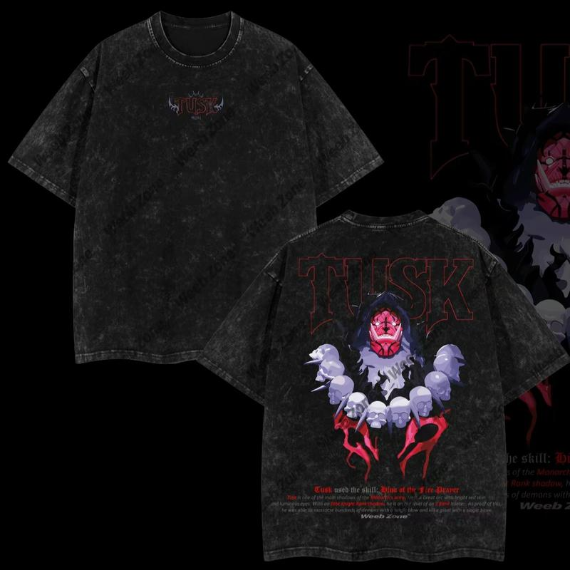 [COLLECTION 4] 18 Best Designs Solo Leveling T-Shirt Featuring Sung Jin-Woo, Statue of God & Iconic Moments, Double Printed Unisex Oversize Lightweight Acid Washed Cotton Tee anime lover anime merch