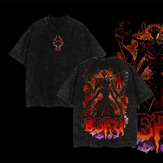 [COLLECTION 1] 18 Best Designs Solo Leveling T-Shirt Featuring Sung Jin-Woo, Statue of God & Iconic Moments, Double Printed Unisex Oversize Lightweight Acid Washed Cotton Tee anime lover anime merch
