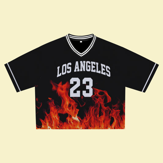 Los Angeles 23 Red Jersey - Sporty, Street Style Design, Extremely Cool, Suitable for Walking Around Town