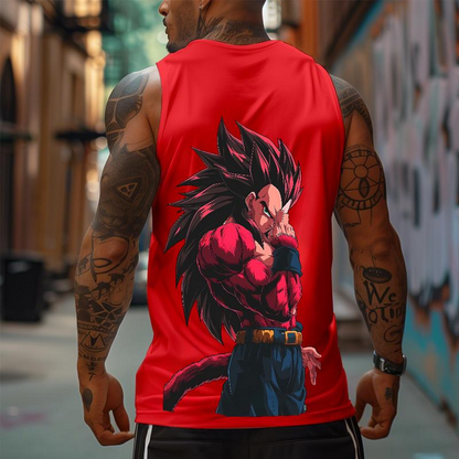Top Rated 80s 90s Dragon Ball DBZ Oversized singlet muscle men's graphic tees Goku Fits Anime tank tops men gifts
