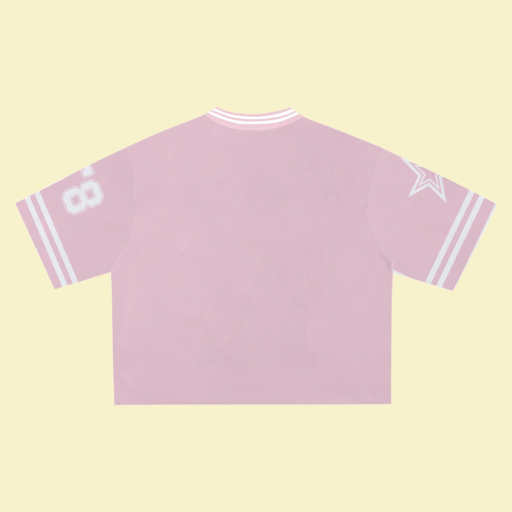 MCRAE T8 Pink Jersey – Unisex Sports Design, Breathable Material, Suitable for Streetwear