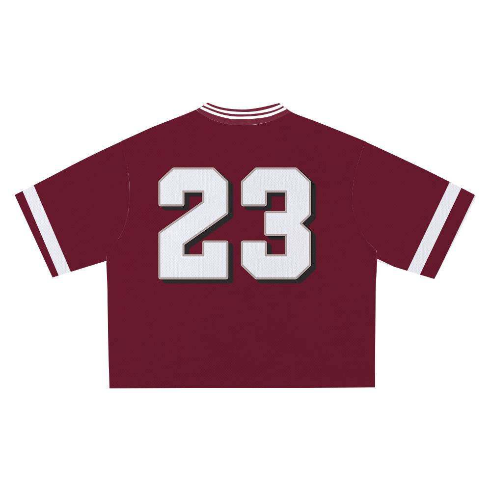 Maroon Psalm 23 Jersey - Soft Comfortable Fabric, Unique Faith Design for Bold Streetwear Style