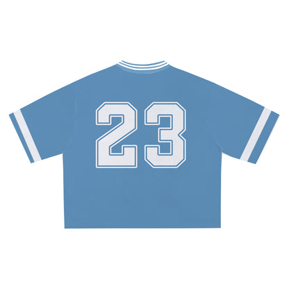 Sky Blue Psalm 23 Jersey - Soft Comfortable Fabric, Unique Faith Design for Bold Streetwear Style