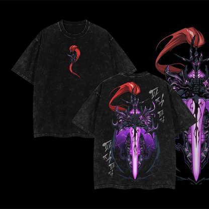 [COLLECTION 1] 18 Best Designs Solo Leveling T-Shirt Featuring Sung Jin-Woo, Statue of God & Iconic Moments, Double Printed Unisex Oversize Lightweight Acid Washed Cotton Tee anime lover anime merch