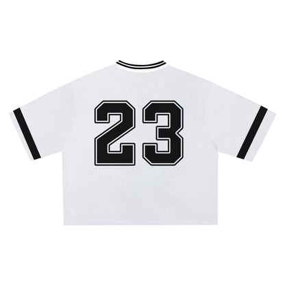 White Psalm 23 Jersey - Soft Comfortable Fabric, Unique Faith Design for Bold Streetwear Style