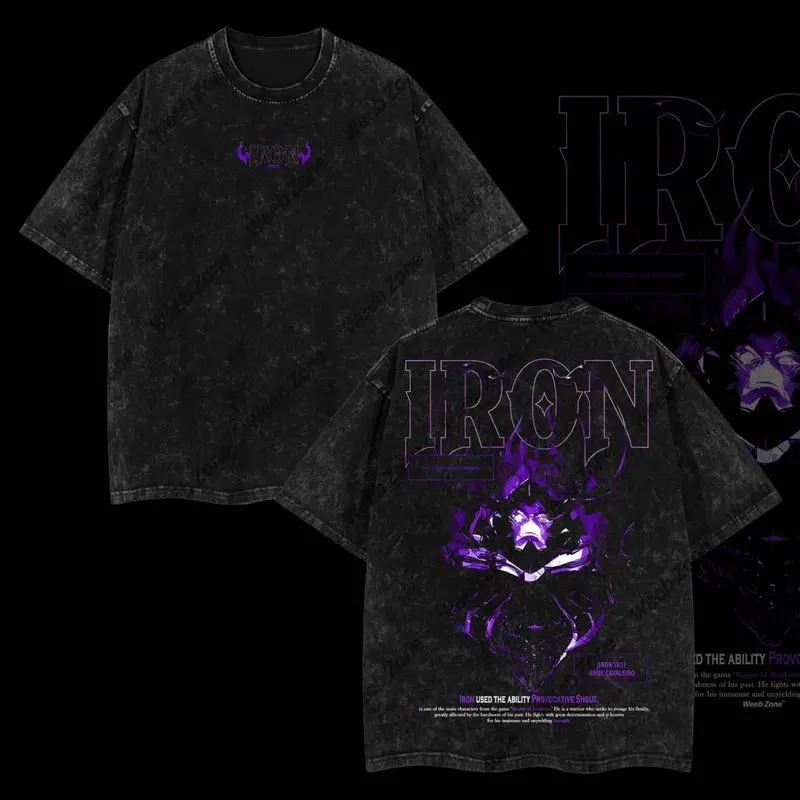 [COLLECTION] Limited Edition IGRIS, IRON, TANK, BERU T-Shirt - Shadow Soldiers Sung Jin-Woo Solo Leveling T-Shirt Anime Double Printed Oversize Lightweight Acid Washed Graphic Tee Gift For Anime Fan