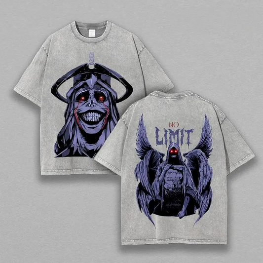 Sung Jin Woo x Solo Leveling Shirt Anime Clothing Statue Of God Washed Heavy Cotton T-shirt, Gift For Anime Merch Fan, Manga Lover Gift Gift For Him Gift For Her Menswear Clothing anime lover