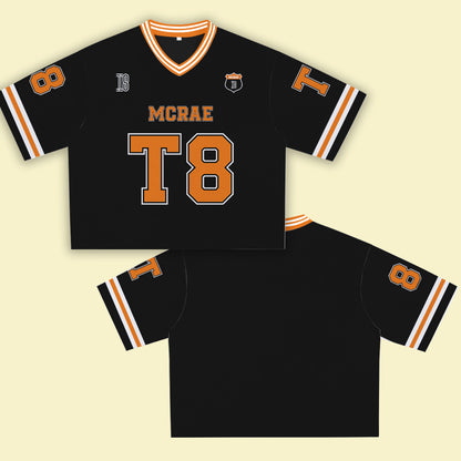 MCRAE T8 Orange Jersey – Unisex Sports Design, Breathable Material, Suitable for Streetwear