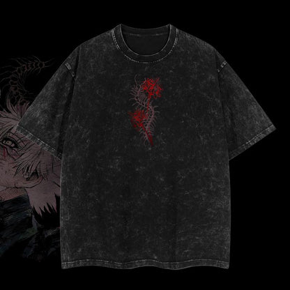 Ken Kaneki Tee – Tokyo Ghoul Unisex Oversize Anime Manga Acid Washed Heavyweight Cotton T-shirt, graphic tee,anime lover , outfits men