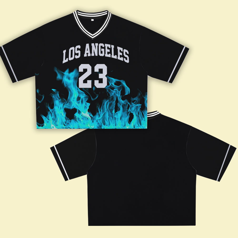 Los Angeles 23 Royal Jersey - Sporty, Street Style Design, Extremely Cool, Suitable for Walking Around Town