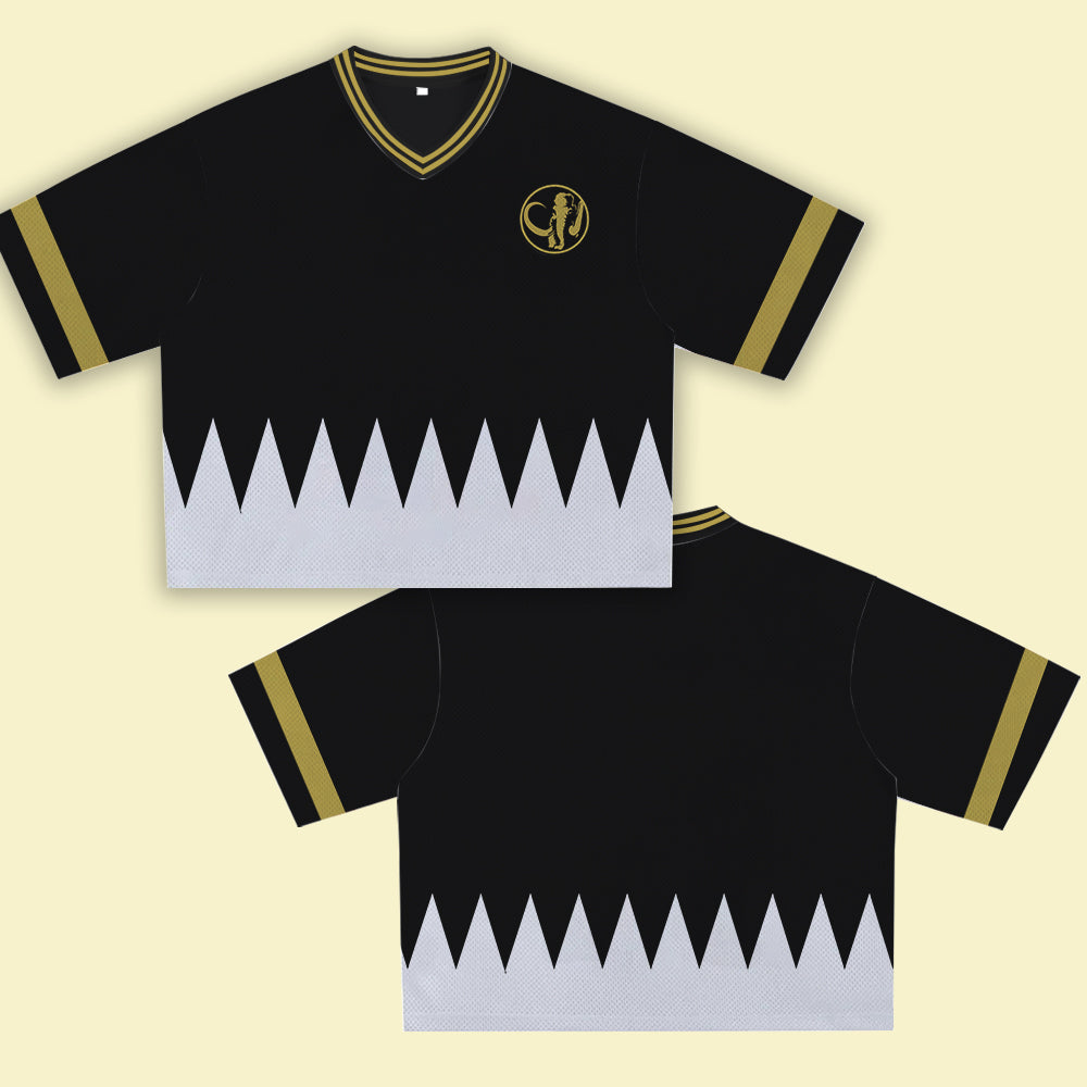 Black Super Hero Oversized Jersey – Unique Streetwear T-Shirt with Bold Graphic, Breathable Fabric, V-Neck Retro Athletic Design, Comfortable Fit for Casual Hip Hop and Sports Style Outfits