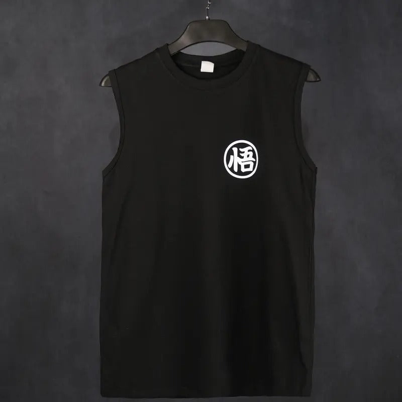 Retro Unisex Top Rated 80s 90s Dragon Ball DBZ Goku saiyan Oversized streetwear singlet muscle cotton outfits men short summer men's graphic tees Fits vacation outfits Anime tank tops men gifts Menswear Breathable