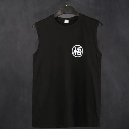Retro Unisex Top Rated 80s 90s Dragon Ball DBZ Goku saiyan Oversized streetwear singlet muscle cotton outfits men short summer men's graphic tees Fits vacation outfits Anime tank tops men gifts Menswear Breathable