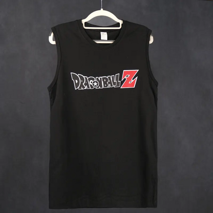 Dragon Ball DBZ Son Goku Unisex Summer Outfits Men Streetwear Top Rated 80s 90s Graphic Tees Cotton Anime Tank Tops Men Gifts Woven Premium Breathable 100% Cotton Super Soft Pre-Shrunk Loose Fit