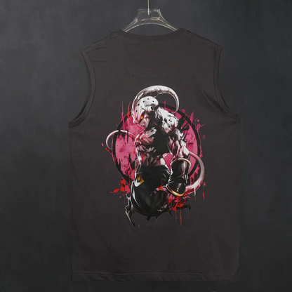 Dragon Ball Z dbz Kid Buu Majin Buu Unisex Summer Outfit Men's Streetwear Top Rated 80s 90s Graphic Tees Cotton Anime Tank Tops for Gifts - Menswear