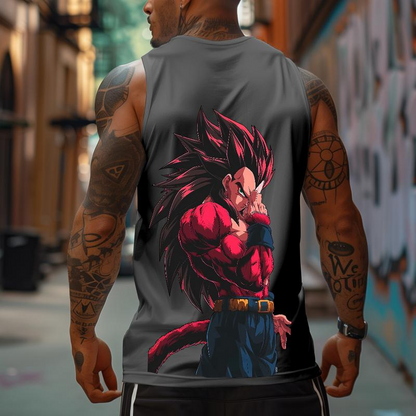 Top Rated 80s 90s Dragon Ball DBZ Oversized singlet muscle men's graphic tees Goku Fits Anime tank tops men gifts