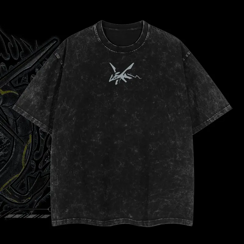 Pokemon "Rayquaza" Vintage Unisex Oversize Anime Manga Acid Washed Heavyweight Cotton T-shirt, graphic tee,anime lover , outfits men
