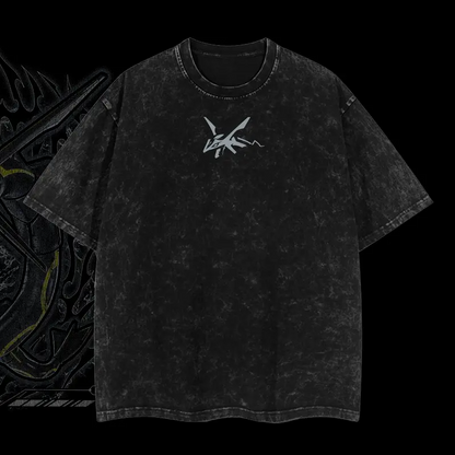 Pokemon "Rayquaza" Vintage Unisex Oversize Anime Manga Acid Washed Heavyweight Cotton T-shirt, graphic tee,anime lover , outfits men