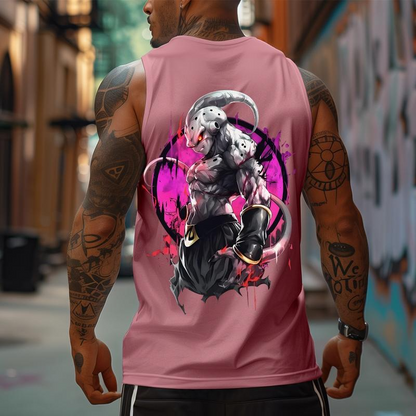Dragon Ball Z dbz Kid Buu Majin Buu Unisex Summer Outfit Men's Streetwear Top Rated 80s 90s Graphic Tees Cotton Anime Tank Tops for Gifts - Menswear