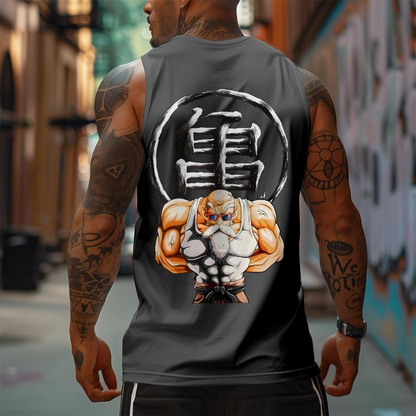 Dragon Ball DBZ Master Roshi Unisex Summer outfits men streetwear Top Rated 80s 90s graphic tees cotton Anime tank tops men gifts