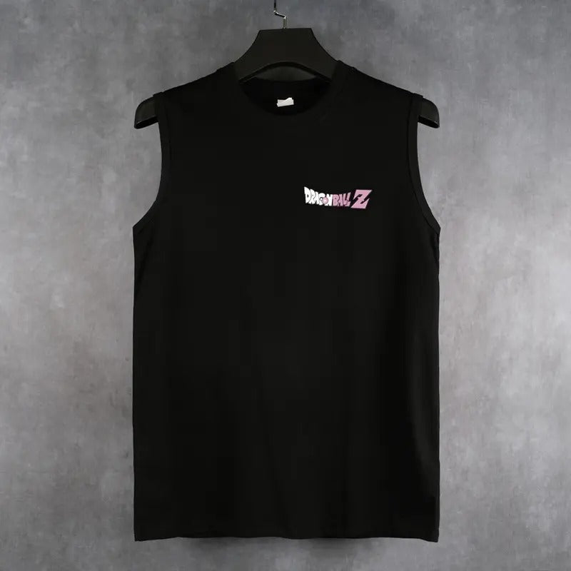 80s 90s Dragon Ball DBZ Beerus Oversized singlet muscle men's graphic tees Fits Anime tank tops men gifts