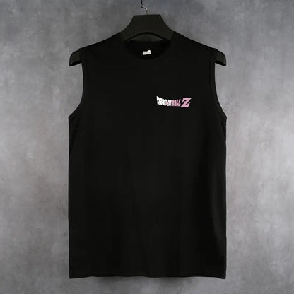 80s 90s Dragon Ball DBZ Beerus Oversized singlet muscle men's graphic tees Fits Anime tank tops men gifts
