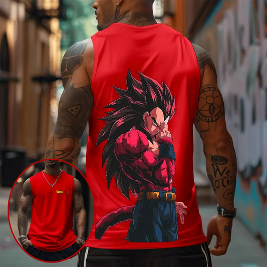 Top Rated 80s 90s Dragon Ball DBZ Oversized singlet muscle men's graphic tees Goku Fits Anime tank tops men gifts