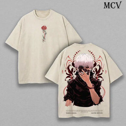 Tokyo Ghoul Tee – Ken Kaneki Vintage Washed Oversize Shirt