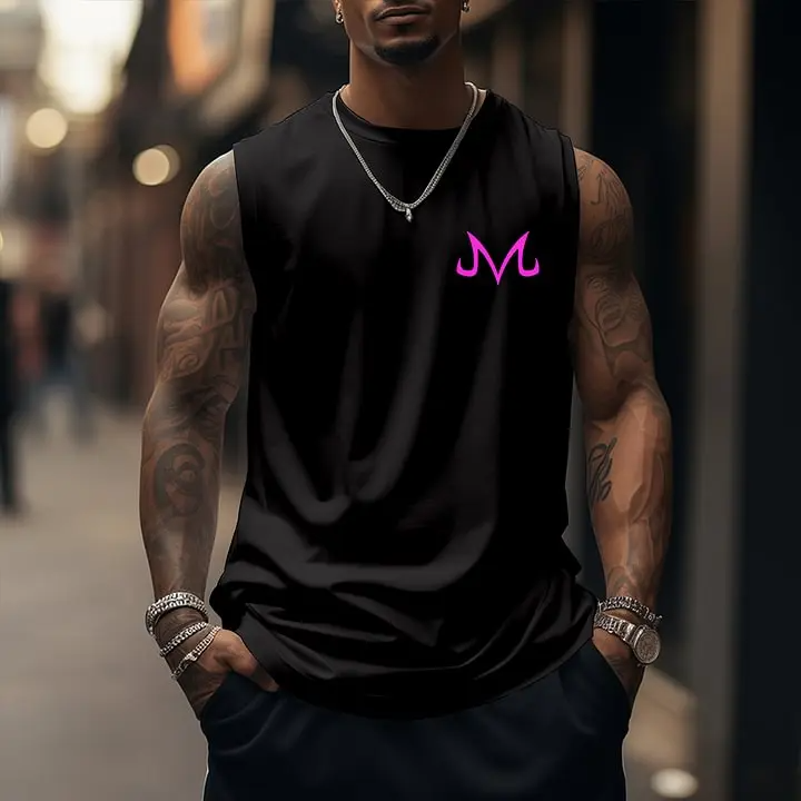 Dragon Ball Z dbz Kid Buu Majin Buu Unisex Summer Outfit Men's Streetwear Top Rated 80s 90s Graphic Tees Cotton Anime Tank Tops for Gifts - Menswear