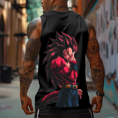 Top Rated 80s 90s Dragon Ball DBZ Oversized singlet muscle men's graphic tees Goku Fits Anime tank tops men gifts