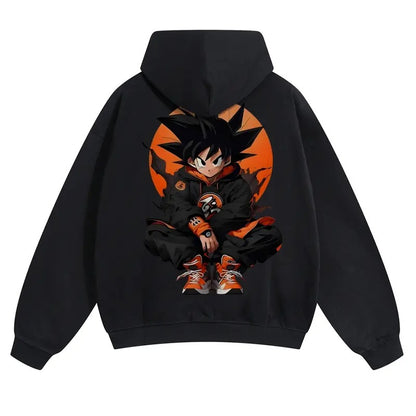 Dragon Ball DBZ Viral Anime Graphic Hoodie! Unisex 90s Retro Pullover - Funny Cartoon Streetwear Hoodies - Cozy Fleece Gift For Him Casual Cotton