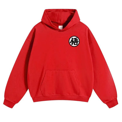 Dragon Ball DBZ Viral Anime Graphic Hoodie! Unisex 90s Retro Pullover - Funny Cartoon Streetwear Hoodies - Cozy Fleece Gift For Him Casual Cotton