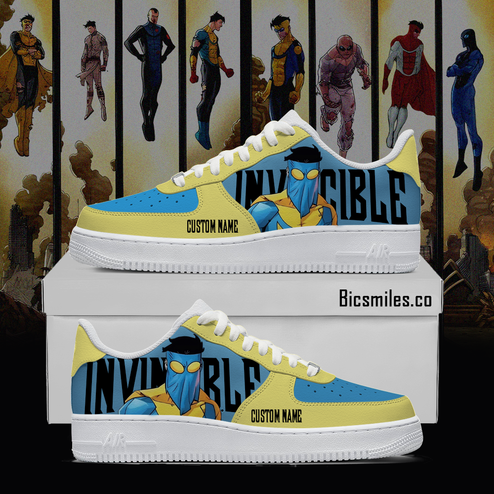 Invincible Custom Sneakers – Anime Streetwear Shoes