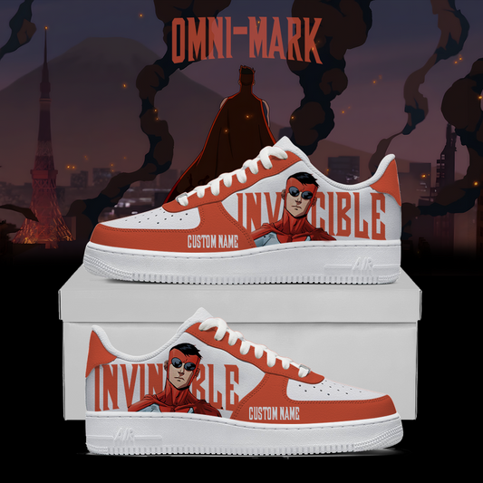 Invincible Custom Sneakers Omni Mark – Anime Streetwear Shoes
