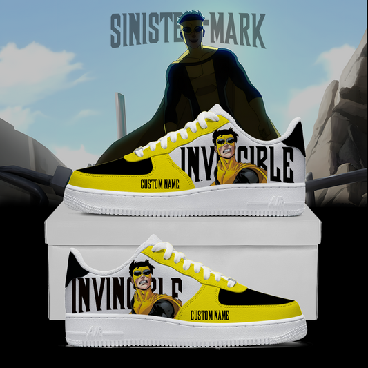 Invincible Custom Sneakers Sinister Mark – Anime Streetwear Shoes
