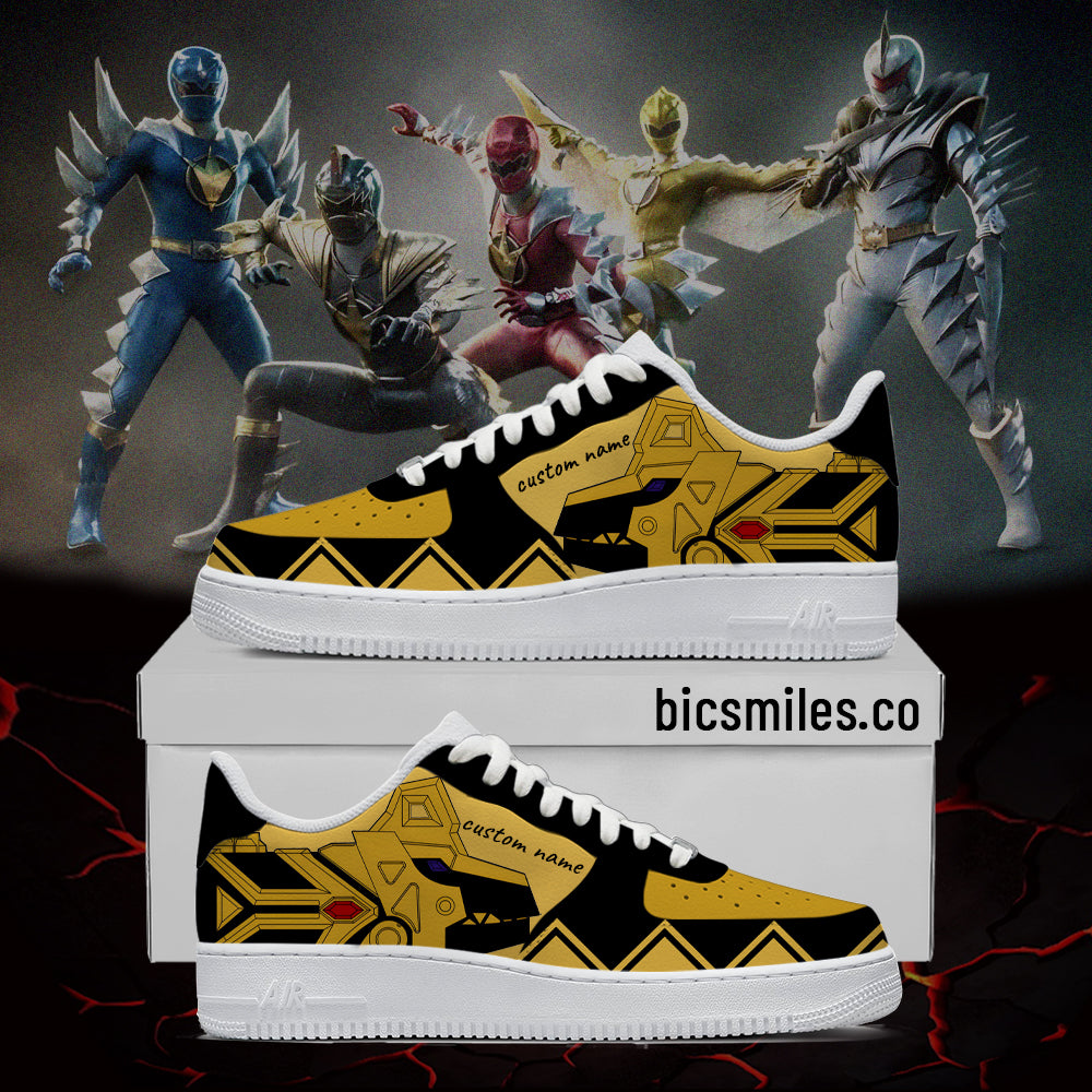 Dino Thunder Custom Shoes Black  – Anime-Inspired Streetwear