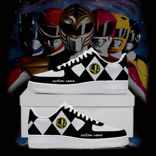 Morphin Force Sneakers Black – Anime Streetwear Shoes