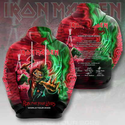 Iron Maiden 2026 World Tour 3D Apparel – HOATT13282