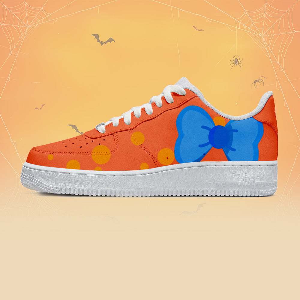 Halloween Custom Sneakers 2025 – Unique Orange Bow Design | Soft Fit & Street Style